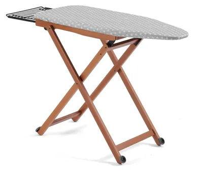 Produktbild von ARIT - STIROLIGHT – höhenverstellbarer Bügeltisch aus Massivholz Buche, Metall-Arbeitsfläche,  Italy - Farbe: Kirsche, Arredamenti Italia