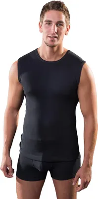 Produktbild von HERMKO 16040 Herren Sporthemd Rundhals-Ausschnitt, Größe:D 6 = EU L, Farbe:schwarz