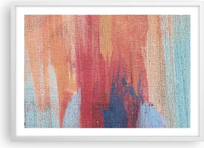 Produktbild von Gerahmtes Poster - Weißer Rahmen - Die Farben Farben Abstraktion - 70x50 cm - Wand Bild - Wanddeko - Wandbilder - Kunstposter - Wandposter - Bilderrahmen - Bilder - Kunstdruck - P2WAA70x50-5069