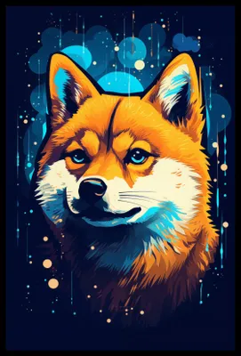 Zdjęcie produktu dla Plakat 40x60cm Lisek w Kosmosie