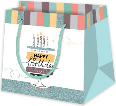 Produktbild von SUSY CARD Geschenktüte "Happy Eco B-day Cake"