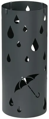 Produktbild von HOMCOM Schirmständer Regenschirmständer mit 4 Haken und abnehmbarer Tropfschale