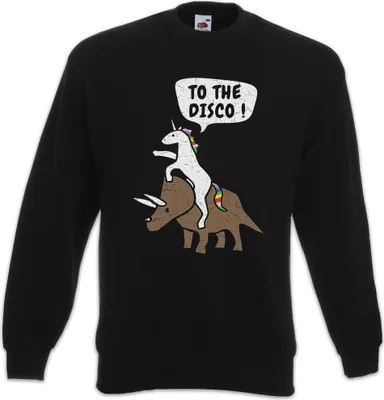 Produktbild von Urban Backwoods To The Disco Unicorn, Sweatshirt, Farbe: Schwarz, Größe: 3XL