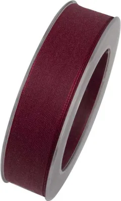 Produktbild von Webband, Schleifenband 25mm dunkelrot 20m Rolle (1m=0,45EUR) Goldina