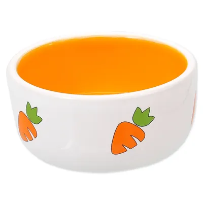 Zdjęcie produktu dla SMALL ANIMALS miska ceramiczna dla królików biało-żółta 11,5 cm 0,3 l
