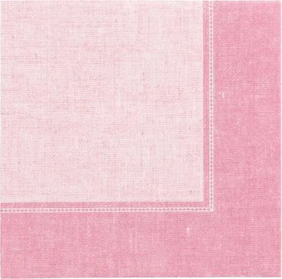Produktbild von Servietten "ROYAL Collection" 1/4-Falz 40 cm x 40 cm rosa "Linum"