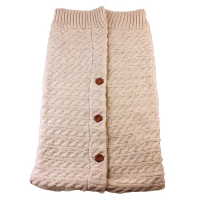 Produktbild von Baby Schlafsack für Kinderwagen Gestrickt Schlafsack Süße Samt Warme Tasche Pucksack Stricken Wickeln Abnehmbare Ärmel Strick Decke Schlafsack Swaddle für Babys Neugeboren