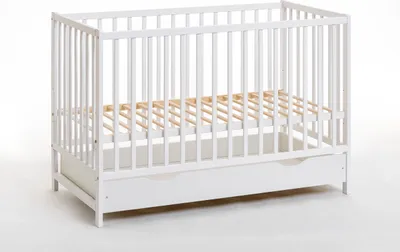 Zdjęcie produktu dla Łóżko dziecięce Łóżko dziecięce CYPI II Plus 60x120 z jedną szufladą biały mat