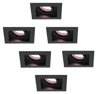 Produktbild von hoftronicsmart LED Einbaustrahler 53,5W RGBWW GU10 Schwarz Schwenkbar
