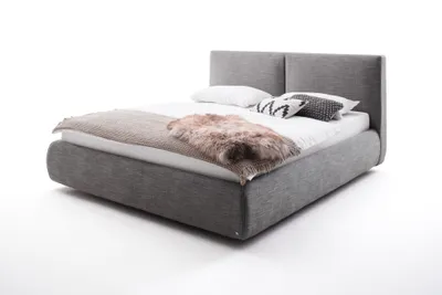Image de Atesio Lit 180x200cm Anthracite Lit double Lit matrimonial Chambre à coucher Lit d'appoint