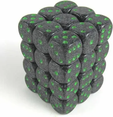 Produktbild von Chessex Erde Gesprenkelt D6 12mm Würfelset 36 Stück