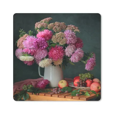 Produktbild von MuchoWow® Mauspad Mousepad Obst - Rosa - Stilleben 30x30 cm - Mousepads - Maus Mat - Pad - Mausunterlage - Gaming