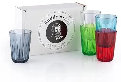Zdjęcie produktu dla Szklanki plastikowe tritan dla dzieci zestaw 6 szt. na prezent