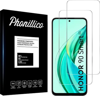 Immagine prodotto di Vetro temperato per Honor 90 Smart 5G [2 pezzi] Pellicola protettiva dello schermo Vetro resistente antigraffio Phonillico®