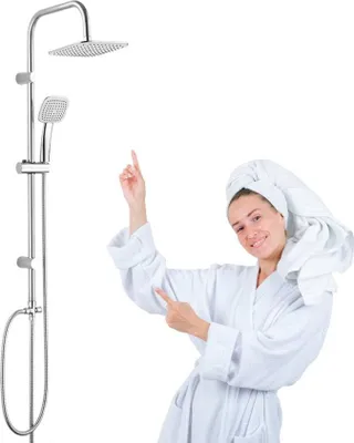 Image de Kuchinox ONDO chrome Colonne de douche sans robinetterie
