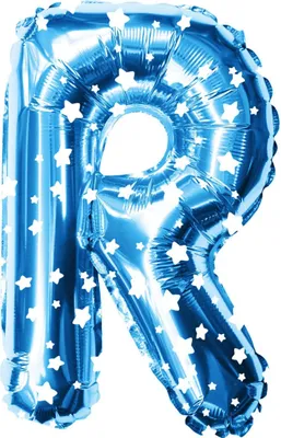 Produktbild von Oblique Unique Folien Luftballon Buchstabe R Kinder Geburtstag Baby Shower Party Deko Ballon - blau