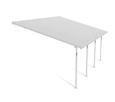 Produktbild von Palram - Canopia Aluminium Terrassenüberdachung Feria Weiß 387x606x305 cm