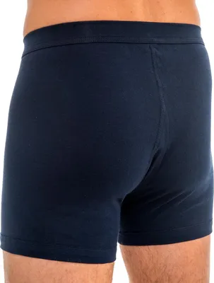 Produktbild von HERMKO 3940 4er Pack Herren Pagen mit Eingriff Schlüpfer und angeschnittenem Bein hoher Bund / Leib aus 100% Baumwolle, Größe:D 8 = EU XXL, Farbe:marine