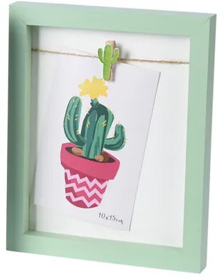Image de Cadre photo Couleur 23x19cm, cadre vert