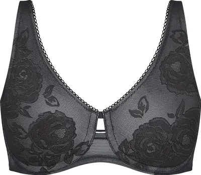Produktbild von Triumph Wild Rose Sensation, Minimierer, Schwarz, Bügel, Muster, Weiblich, Blumenmuster