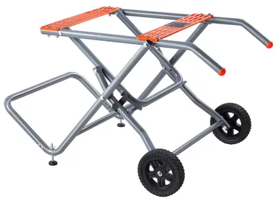 Produktbild von VEVOR Tragbarer Tischsägenständer, 159 kg/350 lbs Tragfähigkeit, Rollbarer Klapp-Tischsägen-Tisch mit 203 mm/8 Zoll Gummirädern, Robuste Konstruktion, Einfache Lagerung, Universell für die meisten Marken von Tischsägen, Rollständer (mit Rädern)