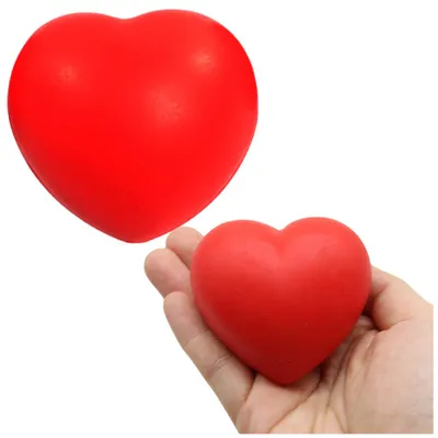 Produktbild von Anti-Stress-Ball Squeeze Heart Rot