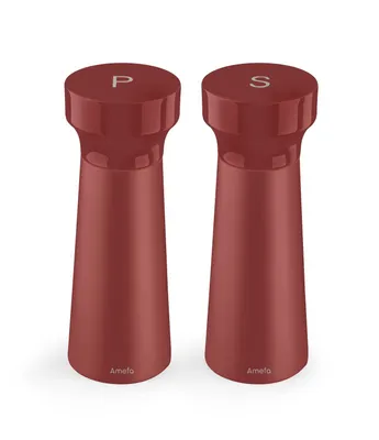 Obrázok produktu pre Súprava korenia a soli Amefa moderná drevená terakota 15 cm