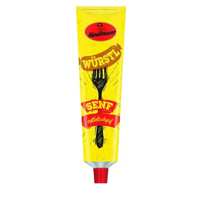 Produktbild von Händlmaier Würstlsenf Mittelscharf Aromatisch Würzig in der Tube 200ml