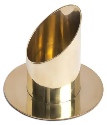 Productafbeelding van Solidchoice - Kandelaar Hoog 10 cm voor Pilaren tot Ø 5 cm van Messing