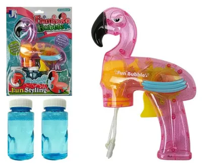 Obrázek produktu pro Pistole na mýdlové bubliny Leantoys Flamingo Pink