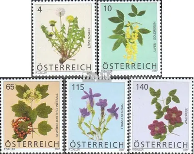 Produktbild von Briefmarken Österreich 2007 Mi 2678-2682 (kompl.Ausg.) postfrisch Blumen