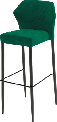 Produktbild von Louis Barhocker Grün, velours gepolstert, feuerhemmend, 50x47x105cm (BxTxH), 52102