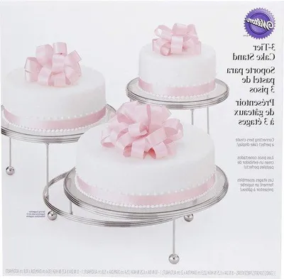 Produktbild von Famanu Tortenständer 3 Etagen verstellbar - 10 cm bis 19,6 cm - Torten-Dekoration