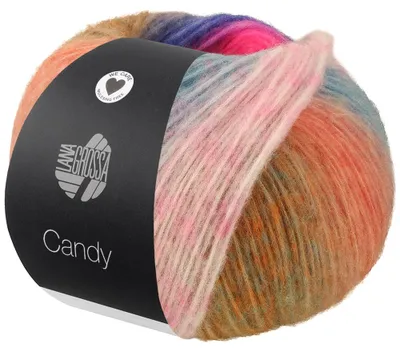 Produktbild von Lana Grossa - Candy 0006 fuchsia grünbeige orange dunkelblau pink lachs violett braun rtost petrol dunkelpetrol rosa