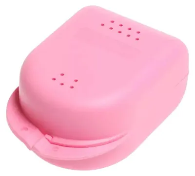 Produktbild von Zahnspangenbox für Kinder, rosa | Beutel (14 Stück)