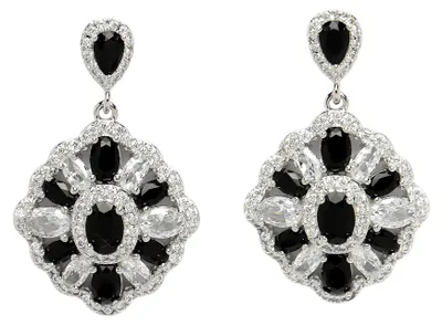 Image de AVANT-GARDE PARIS Boucles d'oreilles pendantes Diva Collection en zircone cubique