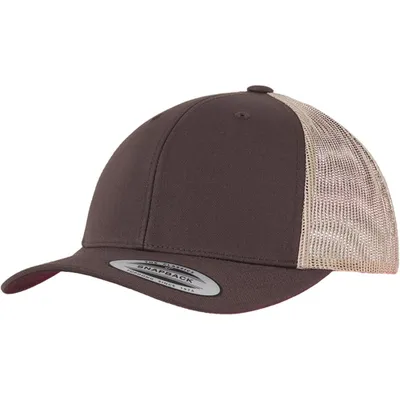 Produktbild von FLEXFIT 6606T | Retro Trucker 2-Tone Cap / Kappe / Mütze / Hut - Farbe: Brown/Khaki - Größe: One Size