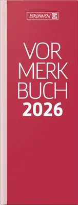 Produktbild von BRUNNEN Vormerkbuch Mod. 785 '26 | 108×297 mm, Papier, rot
