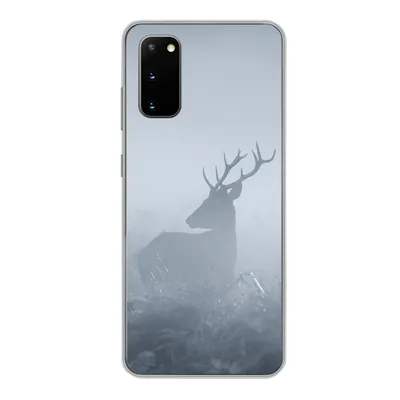 Produktbild von MuchoWow® Handyhülle Schutzhülle Hülle für Samsung Galaxy S20 Hirsche - Nebel - Wald Silikon Softcase Handy Hülle - Bild