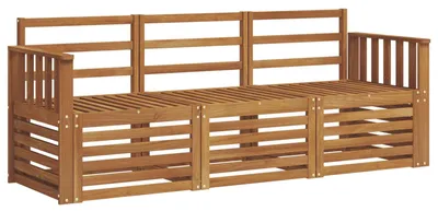 Immagine prodotto di vidaXL Set di 3 divani in legno massello di acacia naturale