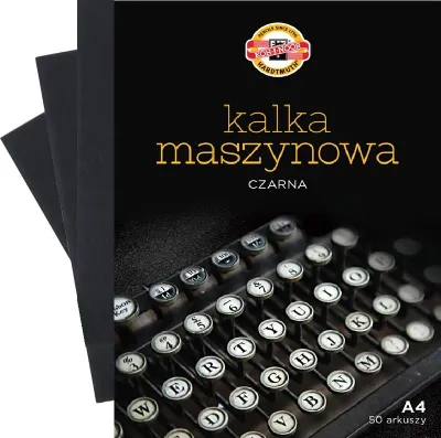 Obrázek produktu pro KOPÍROVACÍ PAPÍR, černý, pro tisk, KOH-I-NOOR, papír A4, 50 listů