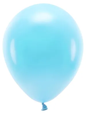 Produktbild von Öko-Luftballons 26cm Pastell, Hellblau (1 Packung / 100 Stück)