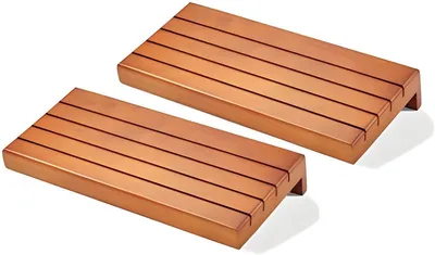 Produktbild von PolkaHome® 2 x Kartenhalter aus Kiefernholz, Spielkartenhalter mit Filzstreifen, Stütze für Senioren und Kinder, Set von 2