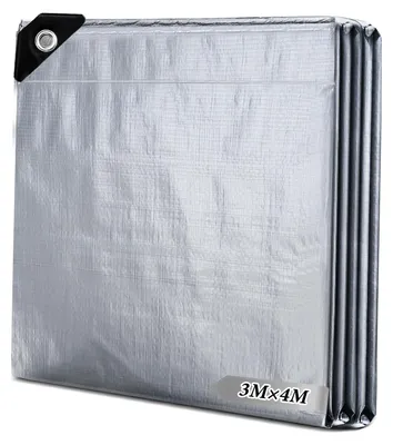 Image de Bâche étanche de 3 x 4 mètres avec œillets, pour la protection