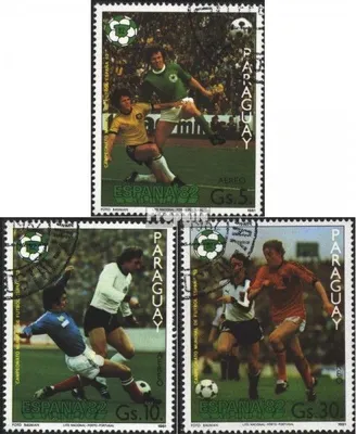 Produktbild von Briefmarken Paraguay 1981 Mi 3432-3434 (kompl.Ausgabe) gestempelt Fußballweltmeisterschaft 1982 in Spanien
