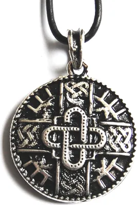 Produktbild von Merowinger Amulett, mit 925 Sterling Silber versilbert