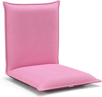 Produktbild von GOPLUS Klappbarer Bodenstuhl, Bodensessel mit 6-stufig Verstellbarer Rückenlehne, Bodensofa mit abnehmbarem Bezug, beim Lesen TV-Schauen Gaming (Rosa)