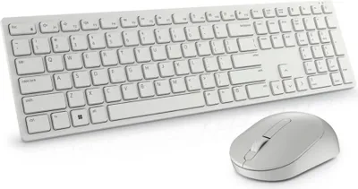 Produktbild von DELL Dell | Keyboard and Mouse | KM5221W Pro | Keyboard and Mouse Set | Wireless | Mouse included | Russian | White | 2.4 GHz