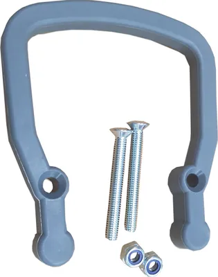 Produktbild von REMA Handgriff geschraubt flach 160A mit 2 Schrauben + Sicher.-Muttern 108910/95239-07