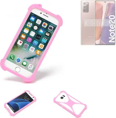 Produktbild von K-S-Trade Handy Hülle kompatibel mit Samsung Galaxy Note20 LTE Schutz Hülle Bumper Silikon Schutz Hülle Cover Case Silikoncase Silikonbumper TPU